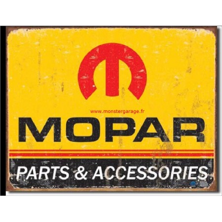 Plaque metal Mopar parts et accessories