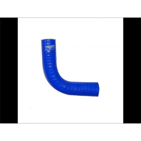 Durite coude a 90 degre diametre 19 mm silicom bleu