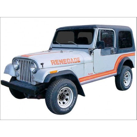 Ensemble décor CJ Renegade orange 1985-1986