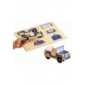 Puzzle jeep en bois 