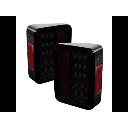 Feu a led arriere Spyder noir fume Jeep JK et JKU a partir de 2007