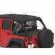 Cover tonneau "Duster" 4 portes, Black Dia, Wrangler JK Unlimited 4 portes