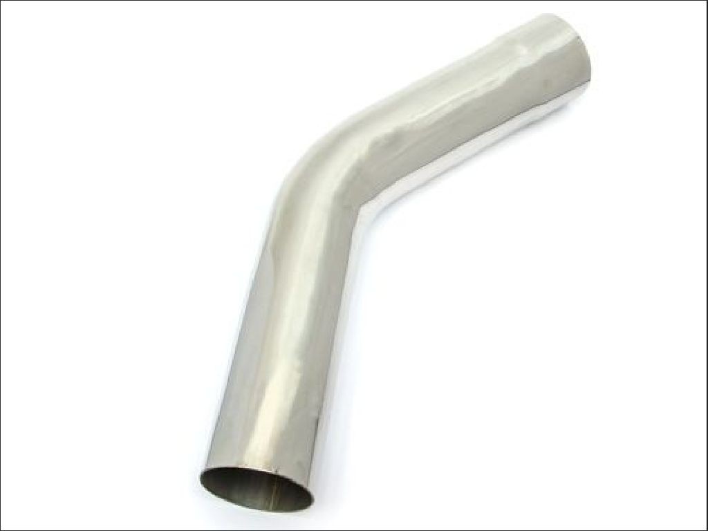 2 Coudes Échappement 45° Acier Inox - Diamètre 2 Pouces, Universels, Neufs