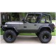 Elargisseurs d aile, Cut out Flare largeur 15,5cm, noir mat Bushwacker Jeep YJ