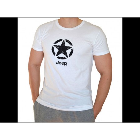 Tee shirt JEEP blanc etoile taille XL 