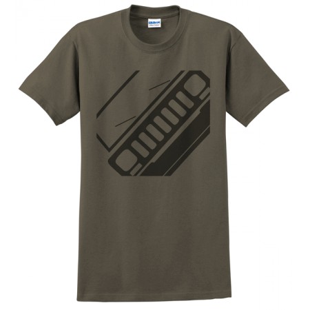 Tee shirt facade Cherokee kaki taille XJ 