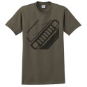 Tee shirt facade Cherokee kaki taille XJ