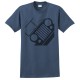 Tee shirt bleu Logo calandre CJ Taille L