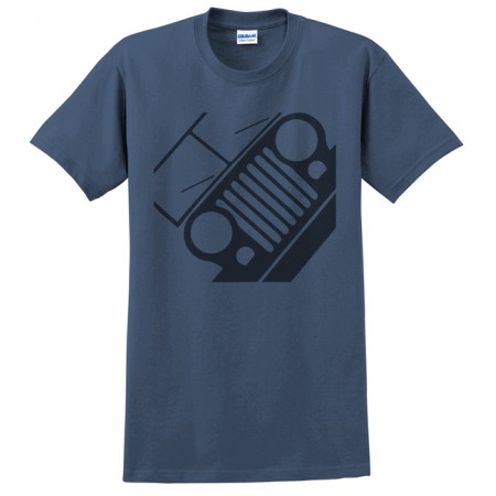 Tee shirt bleu Logo calandre CJ Taille L