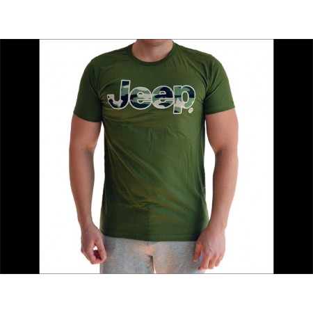 Tee shirt Jeep vert et logo jeep camouflage taille XL