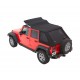 Bache trektop NX Soft top 4DR JEEP JKU 4 portes 07-18 couleur noire