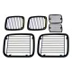 Grille de protection noire Jeep YJ