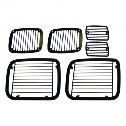 Grille de protection noire Jeep YJ