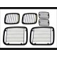 Grille de protection noire Jeep YJ