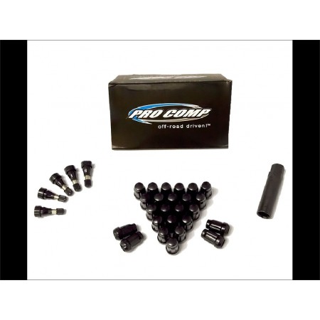 Ecrou de roue pour jantes pro comp noir JK TJ XJ YJ 1/2 pouces 