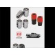 Ecrous de roue antivol Dodge Ram 1500 noir brillant 14X1.50