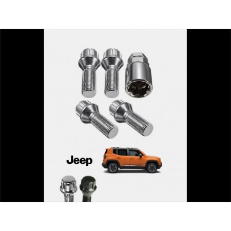 ecrous antivol noir Jeep Renegade BU noir brillant