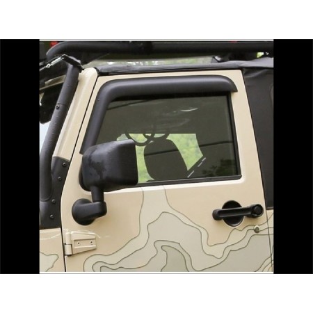D饦lecteur de porte avant noir mat Rugged ridge Jeep Wrangler JK 2 portes 
