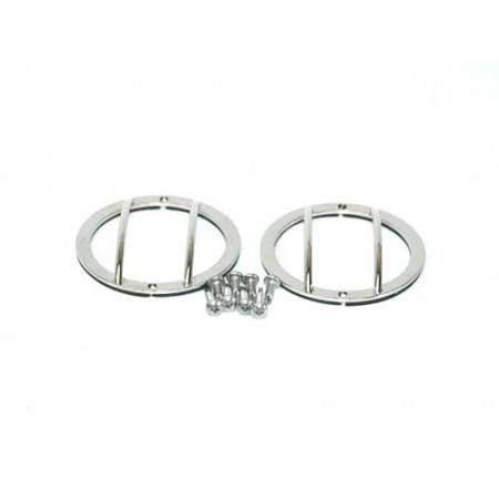 Grilles de protection de feu BLANC, acier inox feu clignotant lateral US, Wrangler JK