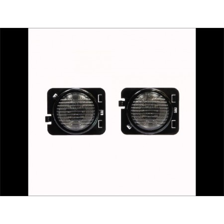 Feu clignotant leteral led noir la paire Jeep JK 