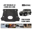 Tapis de sol coffre en cahoutchouc King 4 portes JKU 14-18