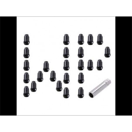 Ecrous de roue noir avec douille Dodge Ram 1500 14X1.50 lot de 25