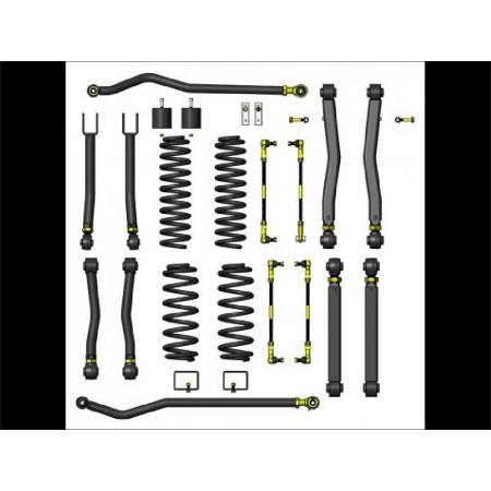 Kit de rehausse overland plus lift Clayton off road 3.5 " Jeep Wrangler JL 2 ou 4 portes sans amortisseurs
