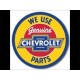Plaque metal ronde Genuine Chevrolet parts