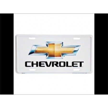Plaque metal Chevrolet Gold