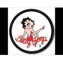 Plaque ronde Betty boop en metal