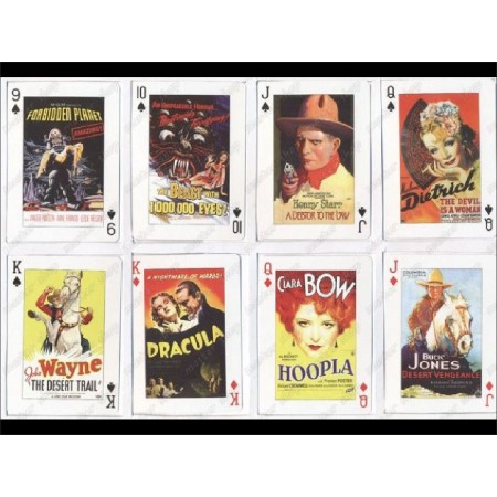 Jeu de cartes affiches de cinema Americain 