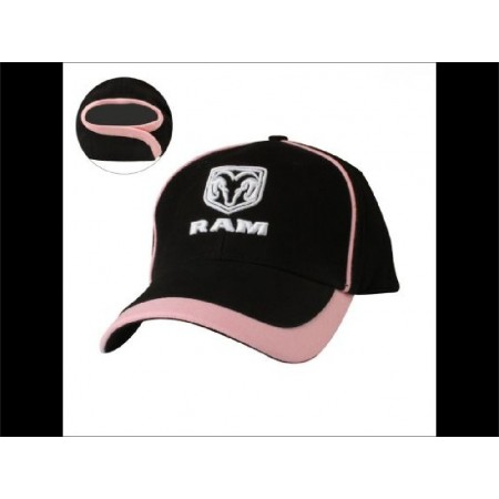 Casquette Dodge Ram women noire et rose