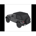 Bache trektop NX Jeep Wrangler JL 2 portes couleur black twill