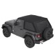 Bache trektop NX Jeep Wrangler JL 2 portes couleur black twill