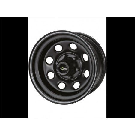 Jante modular acier noir mat 9X17 , 5X114.3 , ET0 sans visserie ni cache moyeu