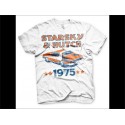 Tee shirt Starksy et Hutch 1975 blanc logo voiture en coton taille XXL