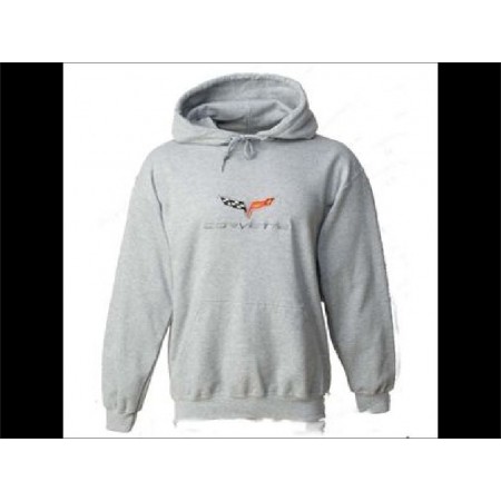 Sweat shirt Chevrolet Corvette C6 gris taille M