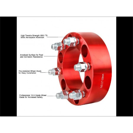 Elargisseur de voie aluminium la paire Chevrolet Silverado et GMC 1500 50 mm entraxe 6 X 5.5