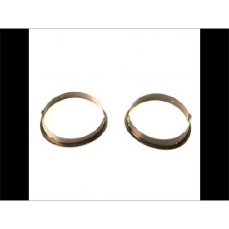 Enjoliveur de phare acier inox noir jeep wrangler TJ vendu par paire 