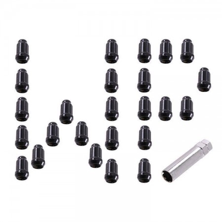 Ecrous antivol noir 14 mm X 20 25 boulons avec douille F150 et Raptor 2004-2014