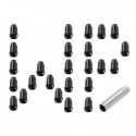 Ecrou de roue long noir 14 x 1.5 jeep JL lot de 25 avec clef