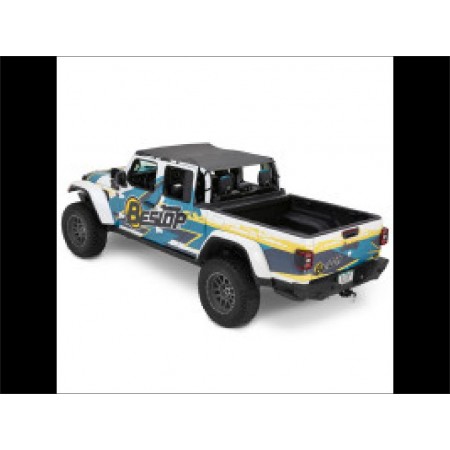Bikini LONG Header black diamond Bestop Jeep Gladiator JT 