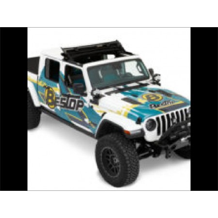 Sunrider pour hardtop Jeep Wrangler JL JLU Gladiator JT couleur black diamond