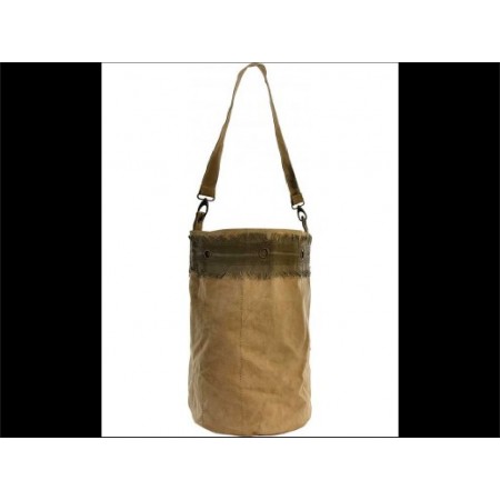 Sac en toile de tente militaire US recyclee forme seau 