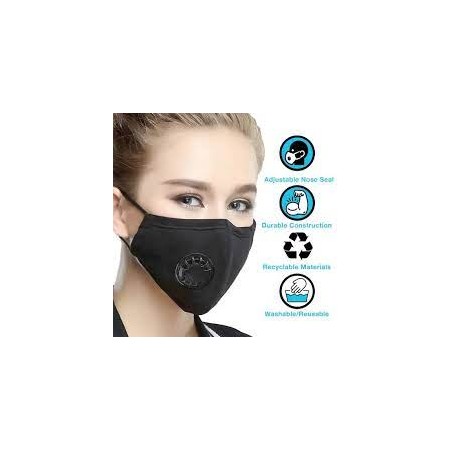 Masque Trixie milo lavable en cotton avec 2 filtres a charbon