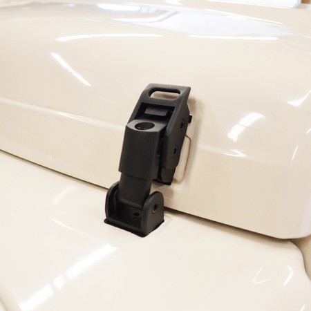 attache-capot acier inox mat peinture, TJ, 