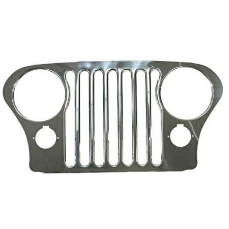Enjoliveur de calandre, acier inox, CJ, 55-86