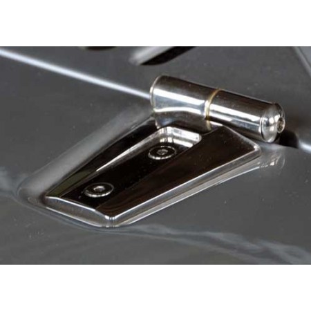 charnières de capot, acier inox, Wrangler JK