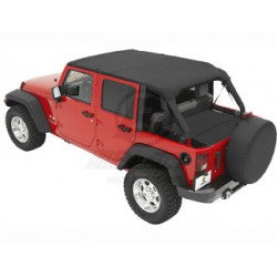 Bikini Header Version Safari, Black Dia, Wrangler Unlimited JK 4portes