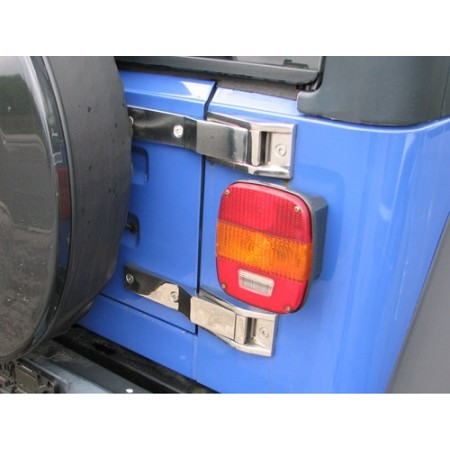 charnières de ridelle, acier inox vers. renforcée, TJ, 